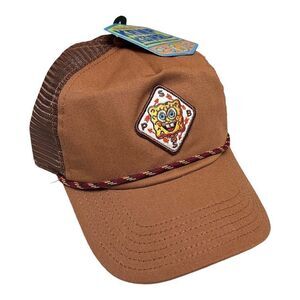 SpongeBob Square Pants - Brown SnapBack - Dad Hat - Kamp Koral Rope Camp Novelty